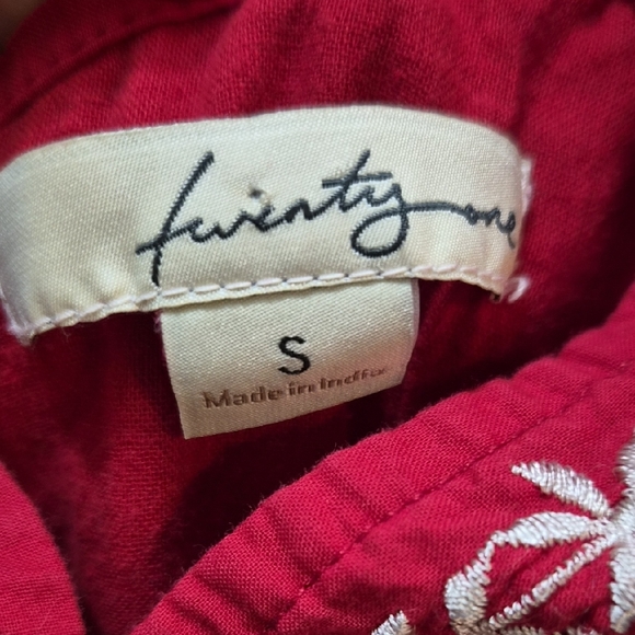 Red Embroidered Dress - Picture 2 of 8